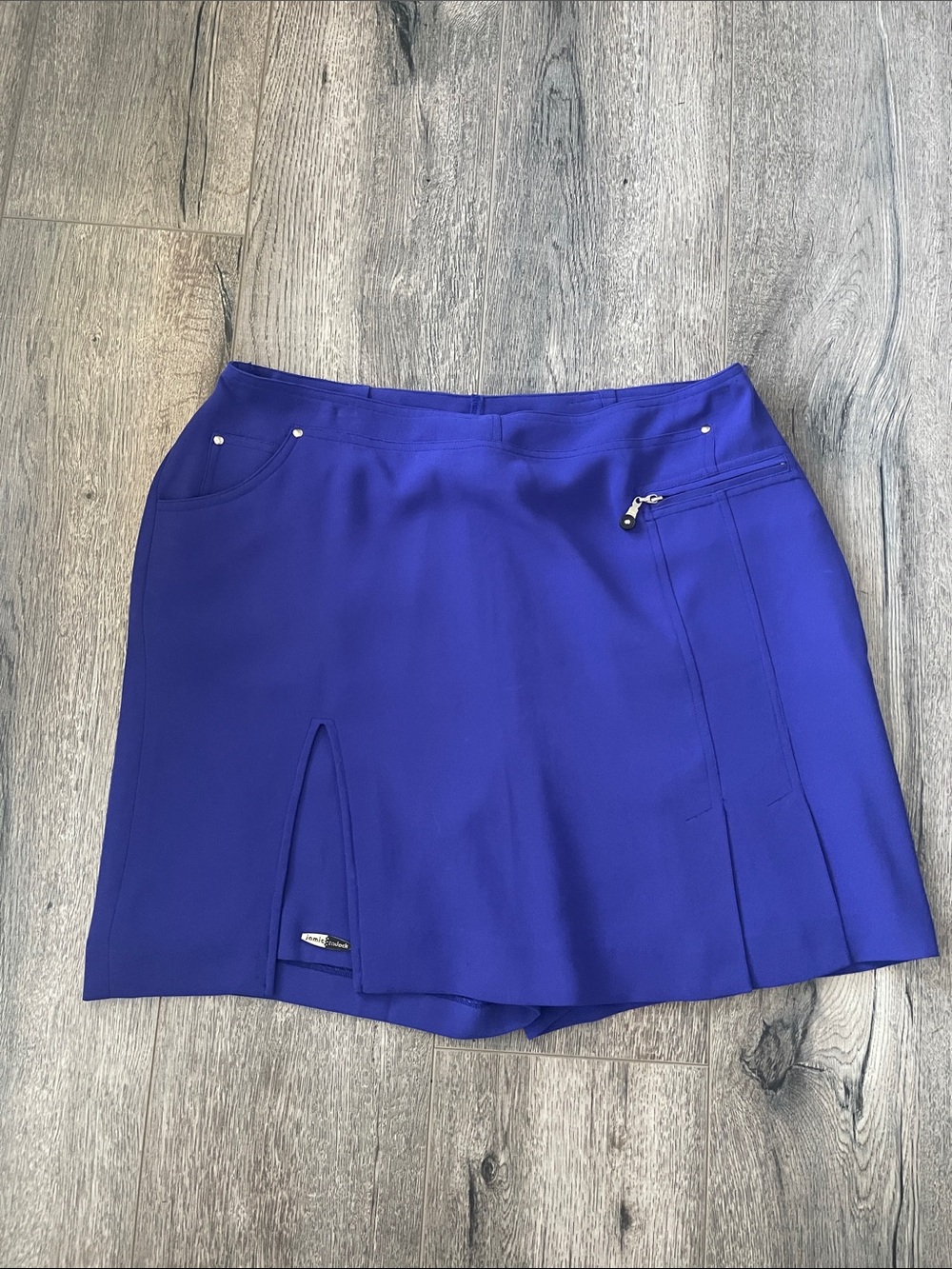 jamie sadock Cobalt Blue Golf Skort with Front Slit